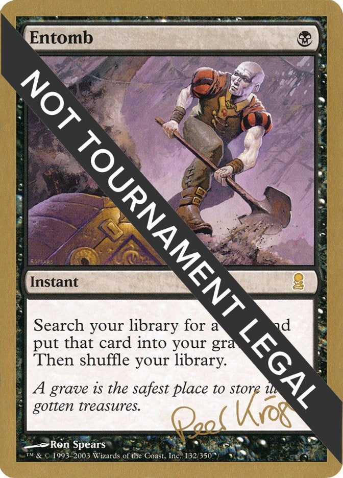 Image for Entomb - 2003 Peer Kroger (ODY) (World Championship Decks) - Magic: The Gathering