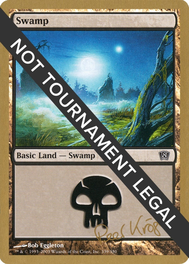 Image for Swamp (339) - 2003 Peer Kroger (8ED) (World Championship Decks) - Magic: The Gathering