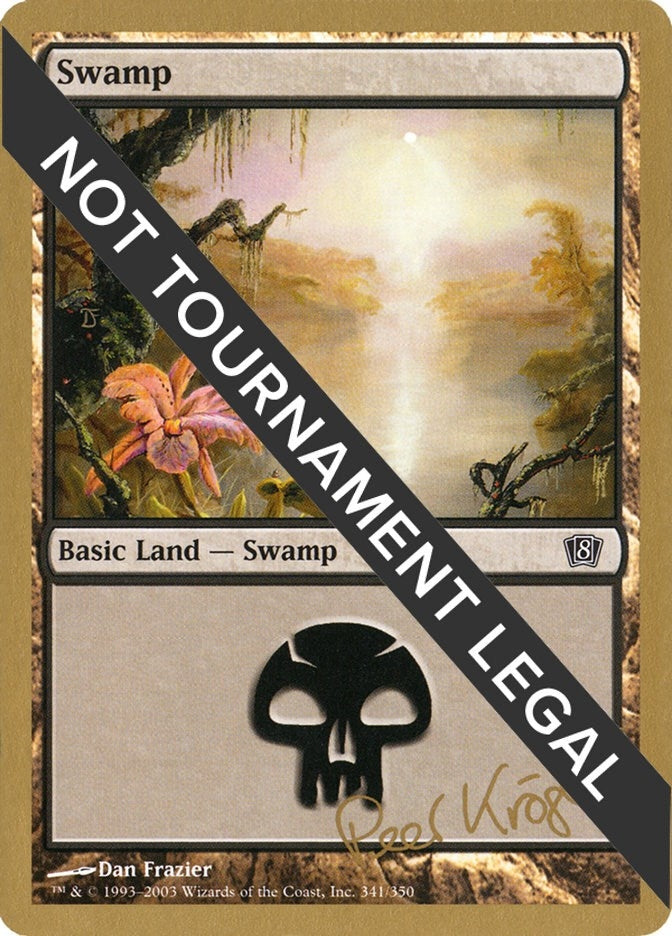 Image for Swamp (341) - 2003 Peer Kroger (8ED) (World Championship Decks) - Magic: The Gathering