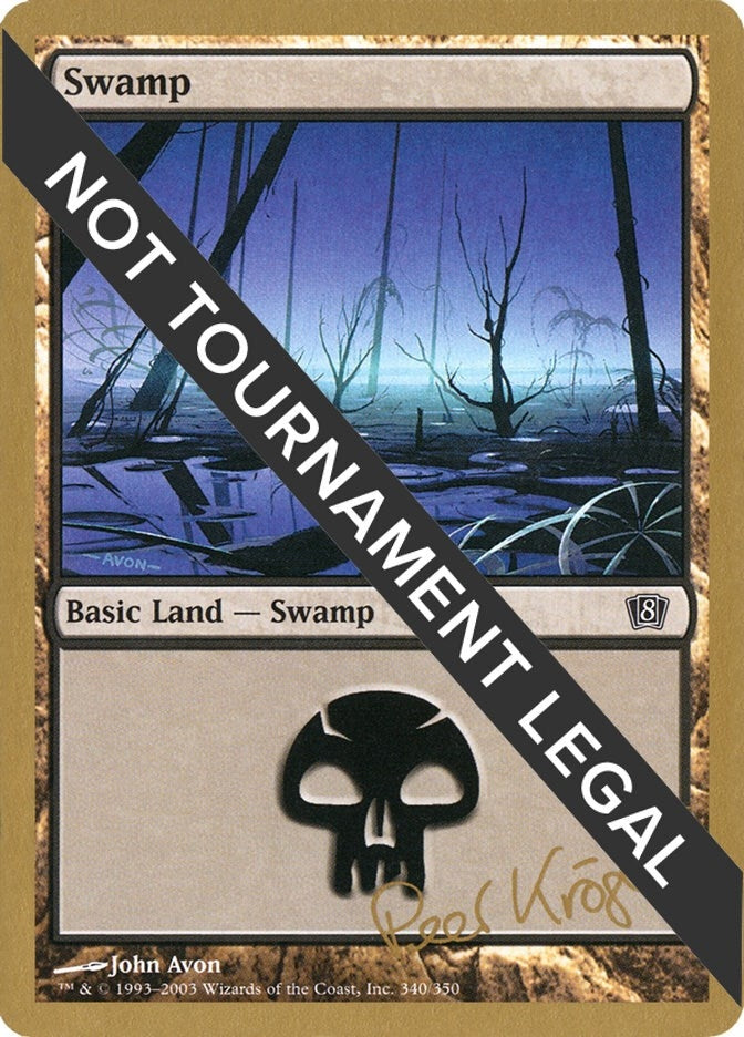 Image for Swamp (340) - 2003 Peer Kroger (8ED) (World Championship Decks) - Magic: The Gathering