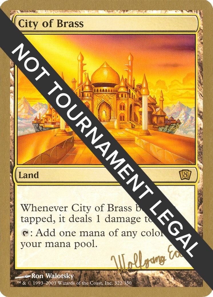 Image for City of Brass - 2003 Wolfgang Eder (8ED) (World Championship Decks) - Magic: The Gathering