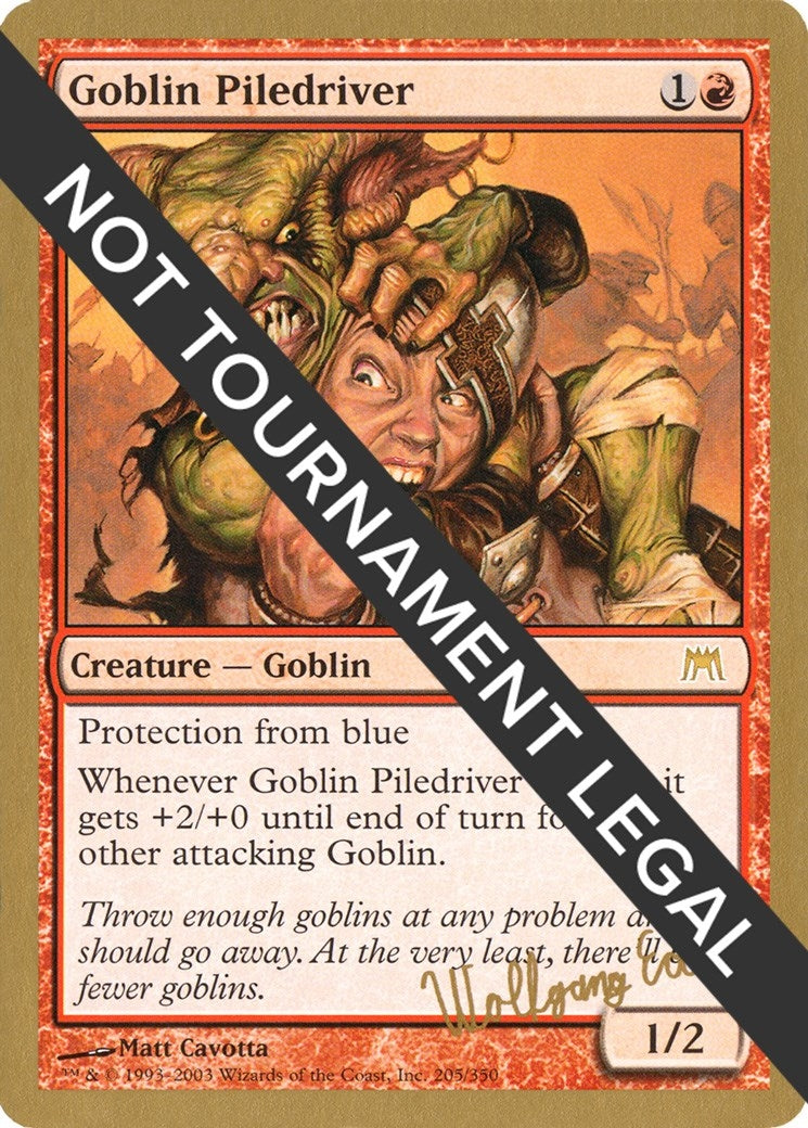 Image for Goblin Piledriver - 2003 Wolfgang Eder (ONS) (World Championship Decks) - Magic: The Gathering