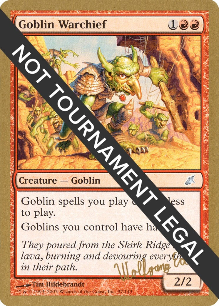 Image for Goblin Warchief - 2003 Wolfgang Eder (SCG) (World Championship Decks) - Magic: The Gathering