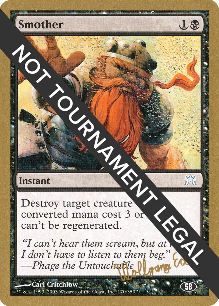 Image for Smother - 2003 Wolfgang Eder (ONS) (SB) (World Championship Decks) - Magic: The Gathering