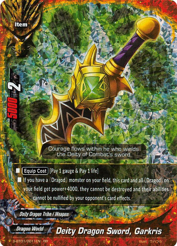 Image for Deity Dragon Sword, Garkris (Gargantua Awakened) (S-BT01/0011EN) - Future Card BuddyFight