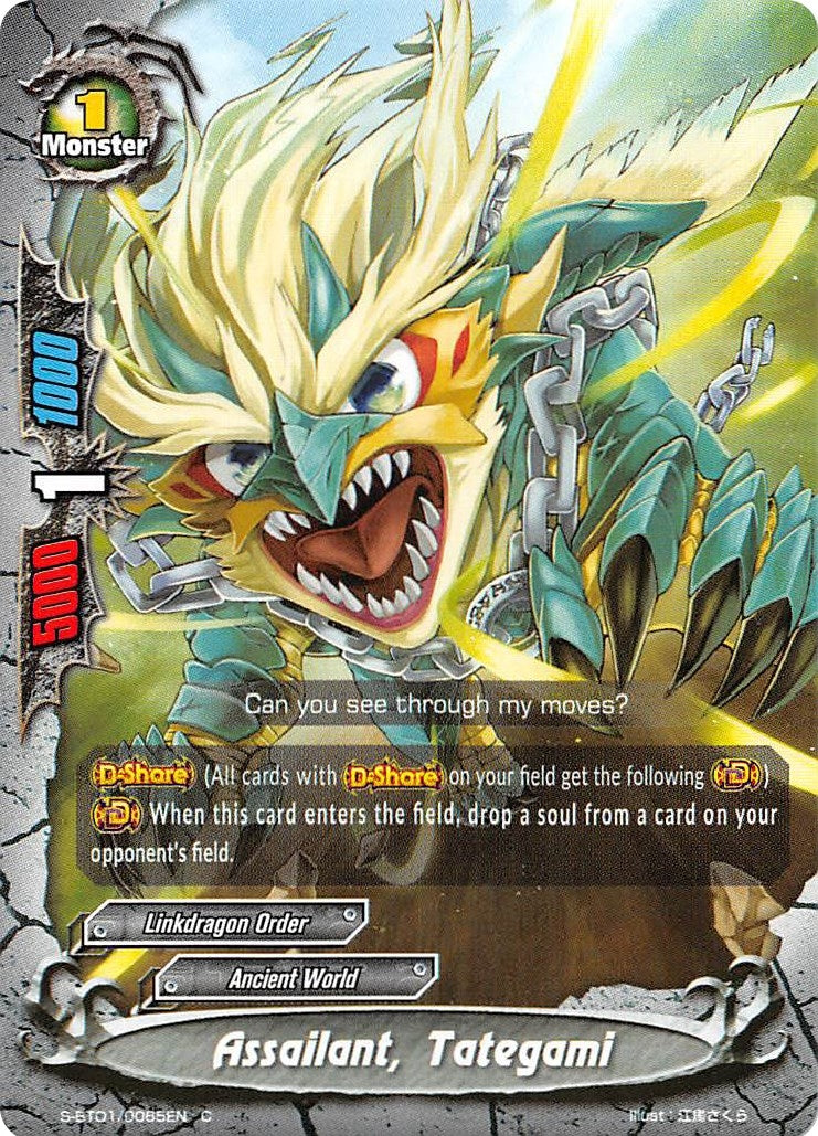 Image for Assailant, Tategami (Gargantua Awakened) (S-BT01/0065EN) - Future Card BuddyFight