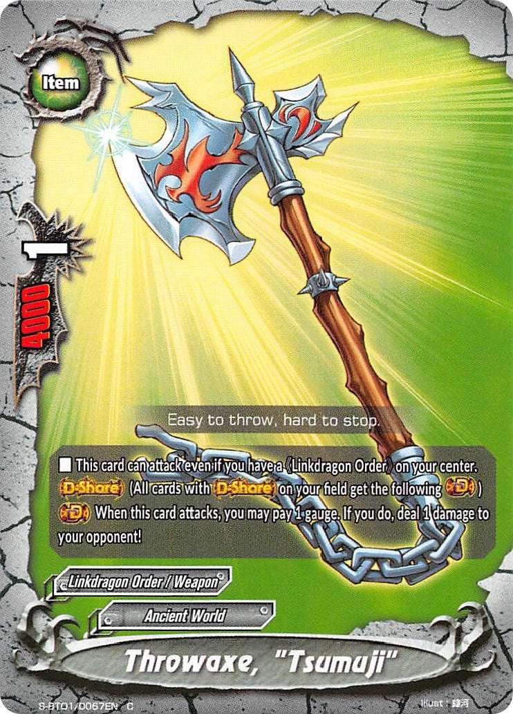 Image for Throwaxe, "Tsumuji" (Gargantua Awakened) (S-BT01/0067EN) - Future Card BuddyFight