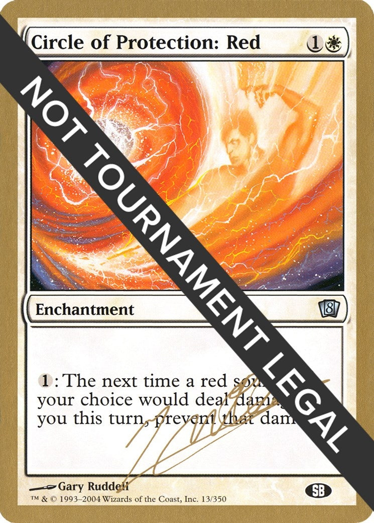 Image for Circle of Protection: Red - 2004 Julien Nuijten (8ED) (SB) (World Championship Decks) - Magic: The Gathering