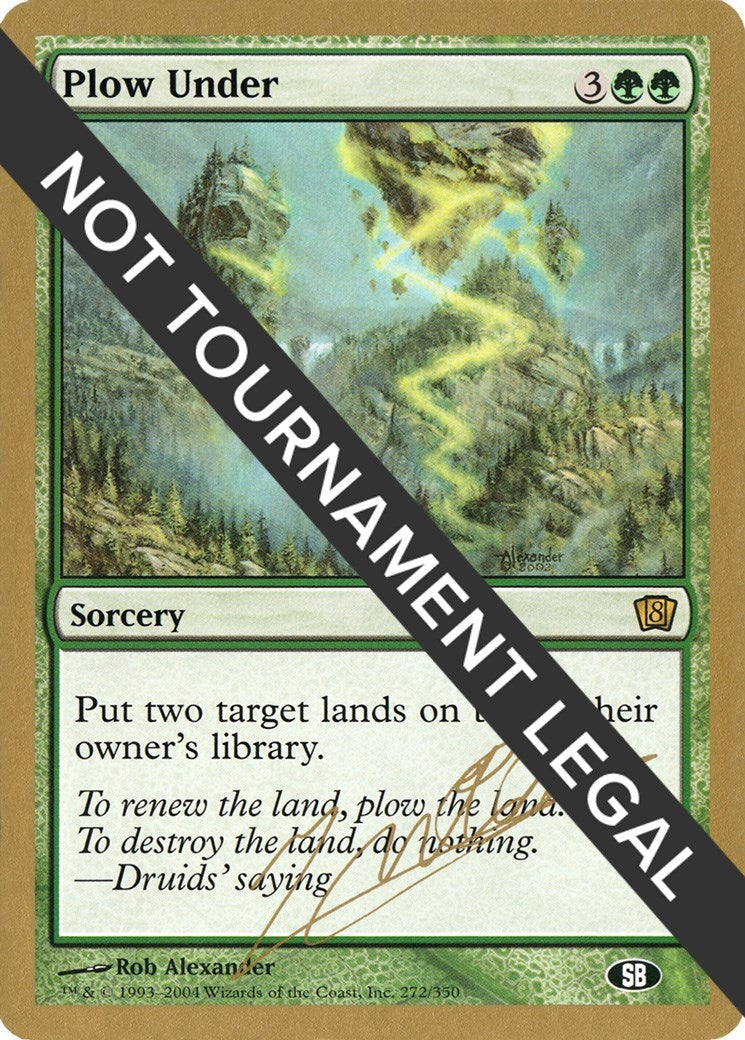 Image for Plow Under - 2004 Julien Nuijten (8ED) (SB) (World Championship Decks) - Magic: The Gathering