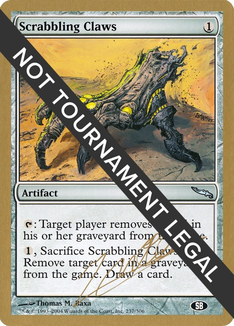Image for Scrabbling Claws - 2004 Julien Nuijten (MRD) (SB) (World Championship Decks) - Magic: The Gathering