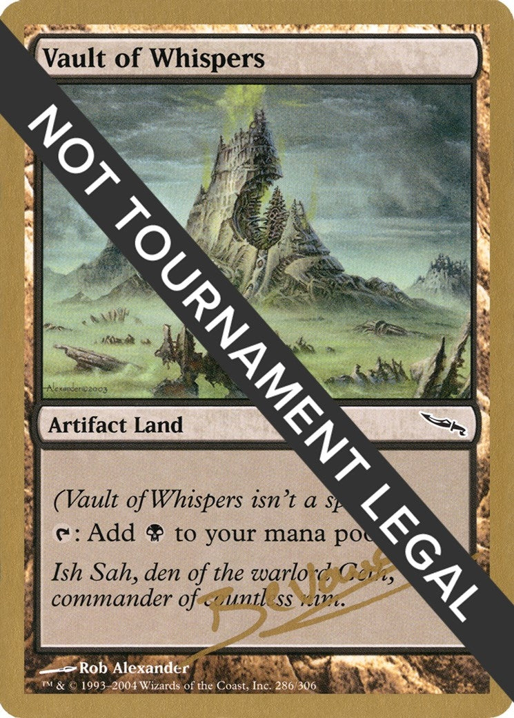 Image for Vault of Whispers - 2004 Manuel Bevand (MRD) (World Championship Decks) - Magic: The Gathering
