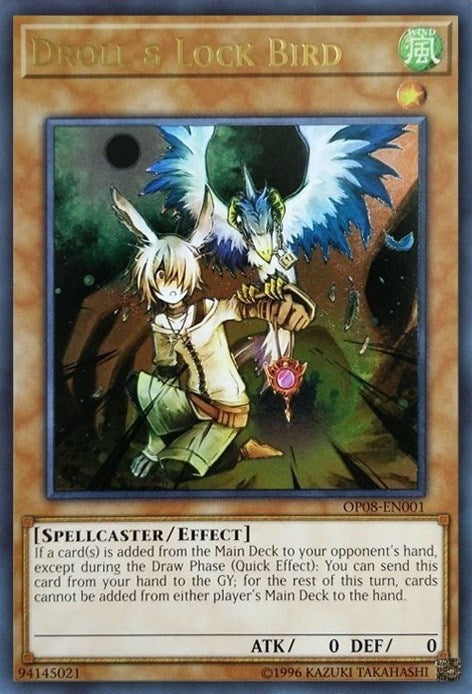Image for Droll & Lock Bird (UTR) (OTS Tournament Pack 8) (OP08-EN001) - YuGiOh