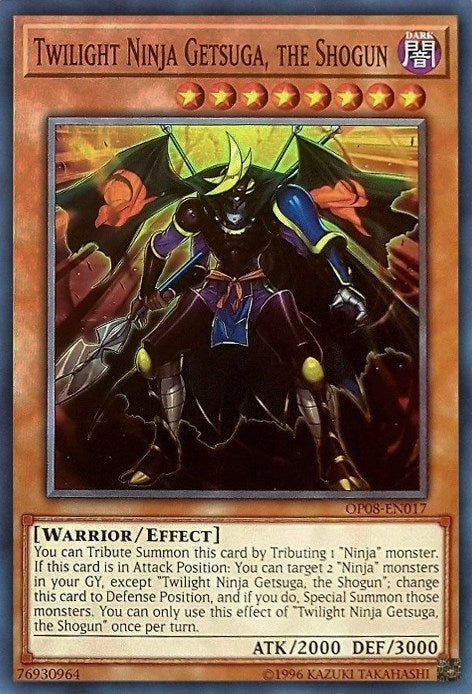 Image for Twilight Ninja Getsuga, the Shogun (OTS Tournament Pack 8) (OP08-EN017) - YuGiOh