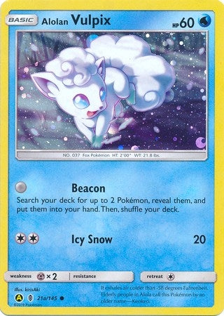 Image for Alolan Vulpix - 21a/145 (Alternate Art Promos) (021a/145) - Pokemon