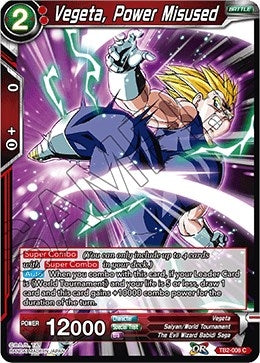 Image for Vegeta, Power Misused (World Martial Arts Tournament) (TB2-006) - Dragon Ball Super: Masters