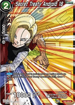 Image for Secret Treaty Android 18 (World Martial Arts Tournament) (TB2-009) - Dragon Ball Super: Masters