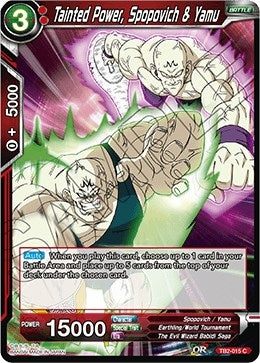 Image for Tainted Power, Spopovich & Yamu (World Martial Arts Tournament) (TB2-015) - Dragon Ball Super: Masters