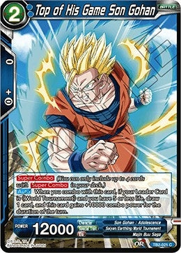 Image for Top of His Game Son Gohan (World Martial Arts Tournament) (TB2-021) - Dragon Ball Super: Masters