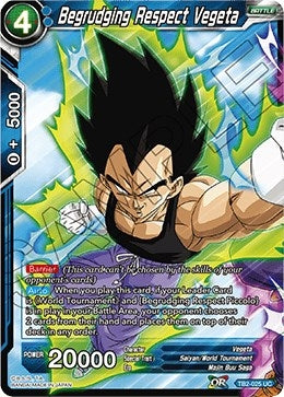 Image for Begrudging Respect Vegeta (World Martial Arts Tournament) (TB2-025) - Dragon Ball Super: Masters