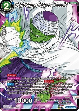 Image for Begrudging Respect Piccolo (World Martial Arts Tournament) (TB2-027) - Dragon Ball Super: Masters