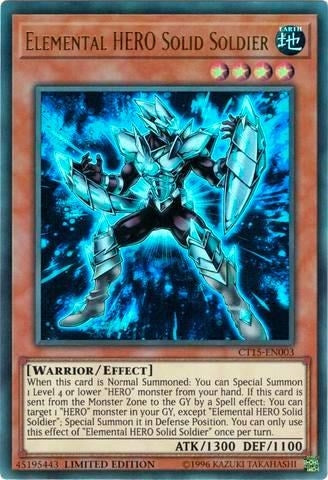 Image for Elemental HERO Solid Soldier (2018 Mega-Tins) (CT15-EN003) - YuGiOh