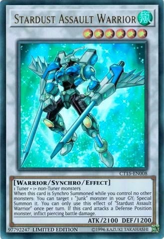 Image for Stardust Assault Warrior (2018 Mega-Tins) (CT15-EN008) - YuGiOh