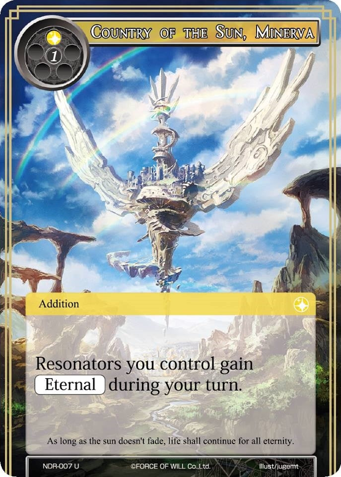 Image for Country of the Sun, Minerva (New Dawn Rises) (NDR-007) - Force of Will