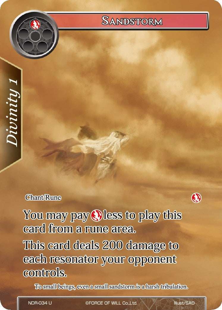 Image for Sandstorm (Full Art) (New Dawn Rises) (NDR-034) - Force of Will