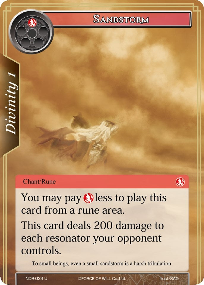 Image for Sandstorm (New Dawn Rises) (NDR-034) - Force of Will