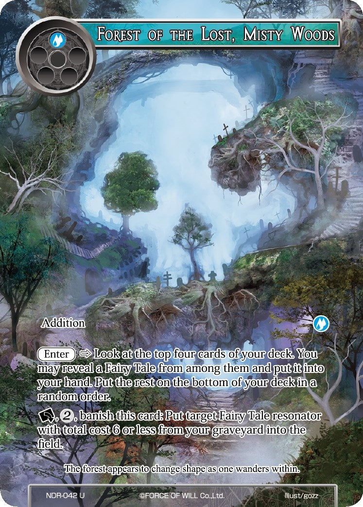 Image for Forest of the Lost, Misty Woods (Full Art) (New Dawn Rises) (NDR-042) - Force of Will