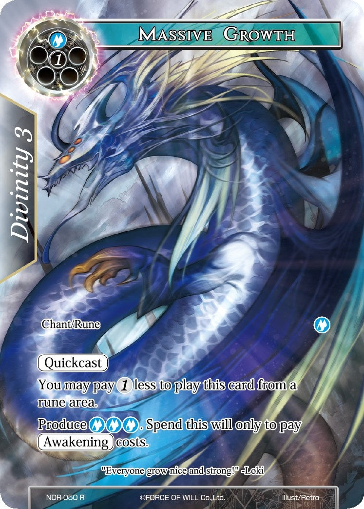 Image for Massive Growth (Full Art) (New Dawn Rises) (NDR-050) - Force of Will