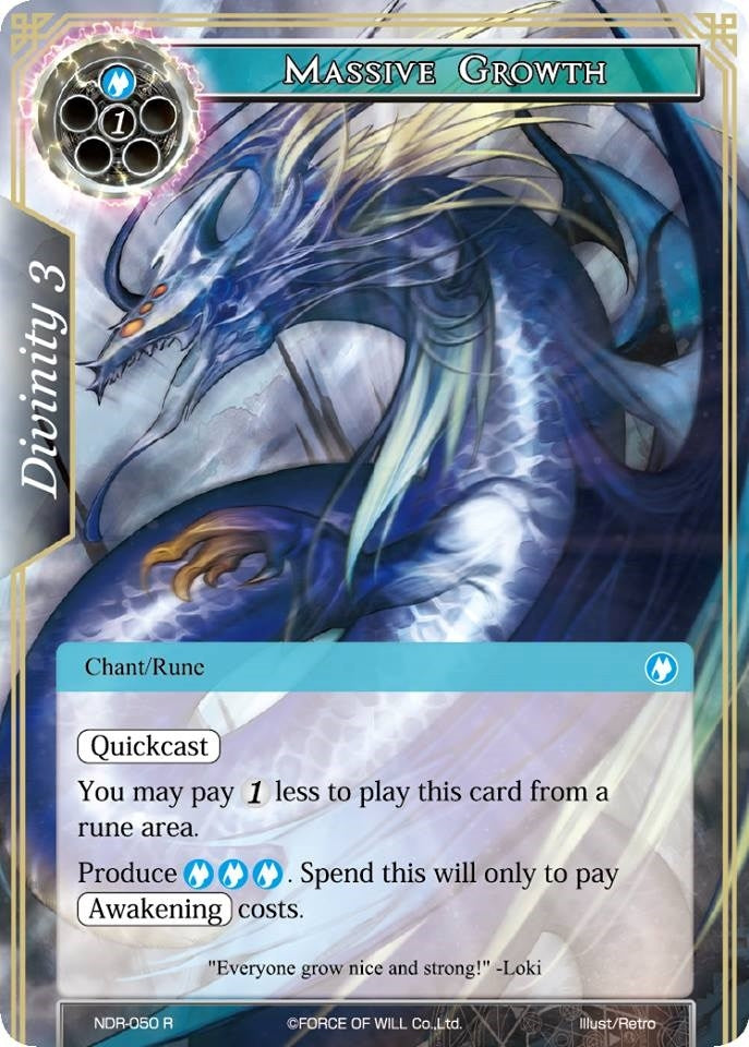 Image for Massive Growth (New Dawn Rises) (NDR-050) - Force of Will