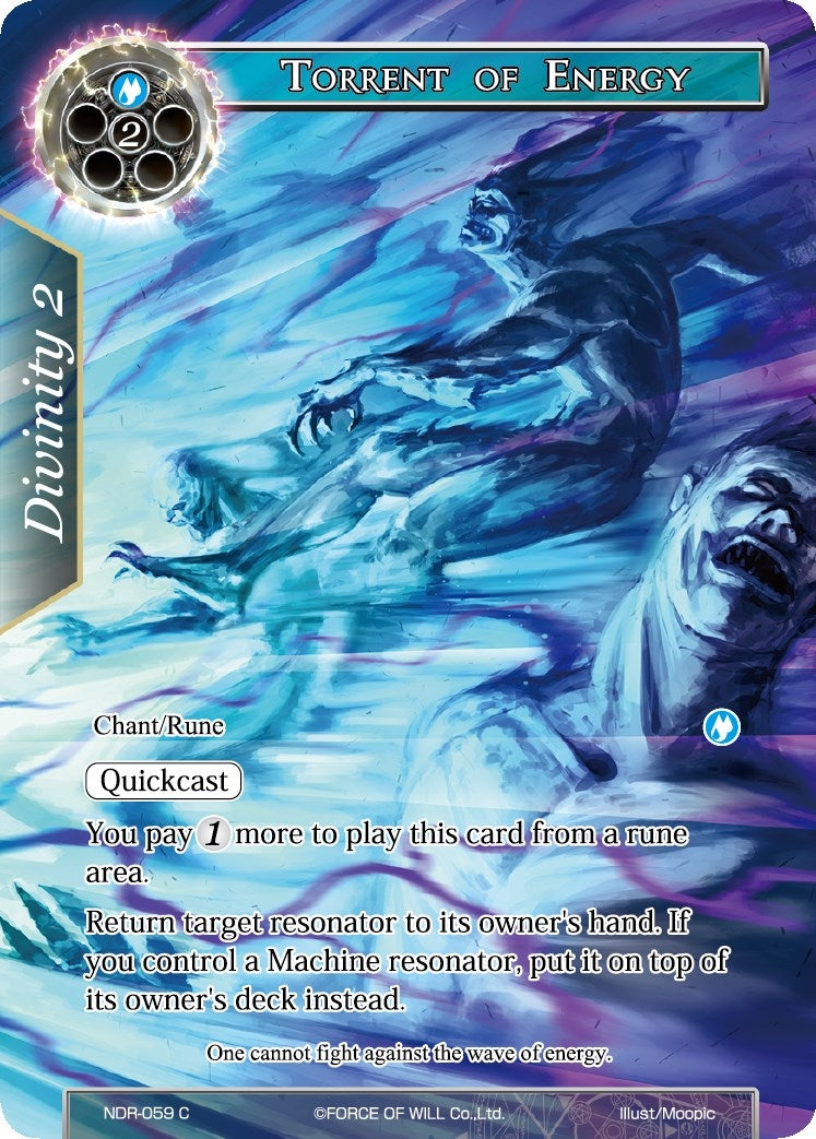 Image for Torrent of Energy (Full Art) (New Dawn Rises) (NDR-059) - Force of Will