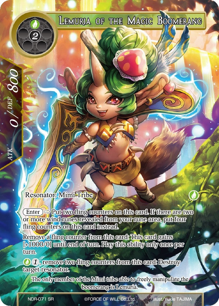 Image for Lemuria of the Magic Boomerang (Full Art) (New Dawn Rises) (NDR-071) - Force of Will