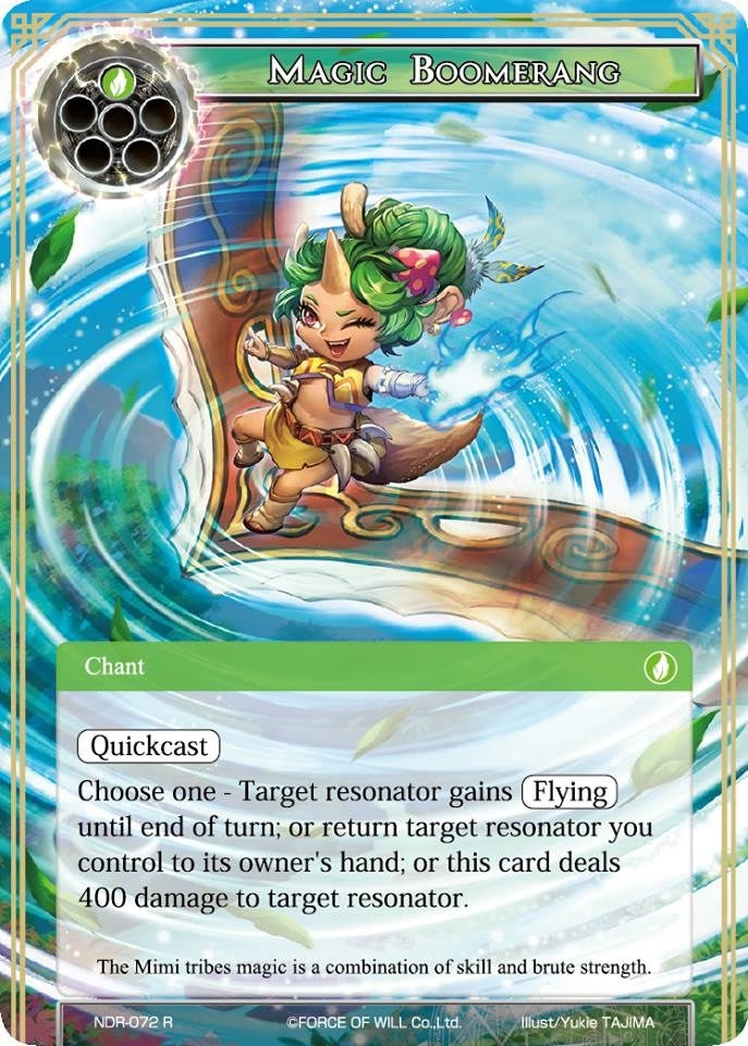 Image for Magic Boomerang (New Dawn Rises) (NDR-072) - Force of Will