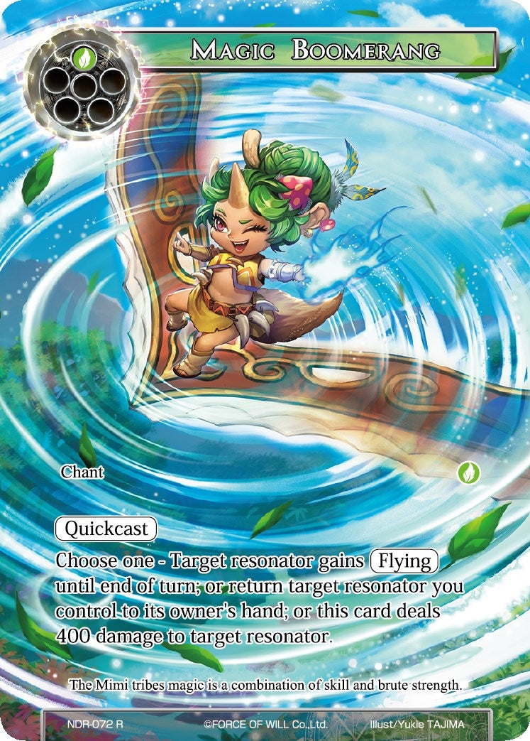 Image for Magic Boomerang (Full Art) (New Dawn Rises) (NDR-072) - Force of Will