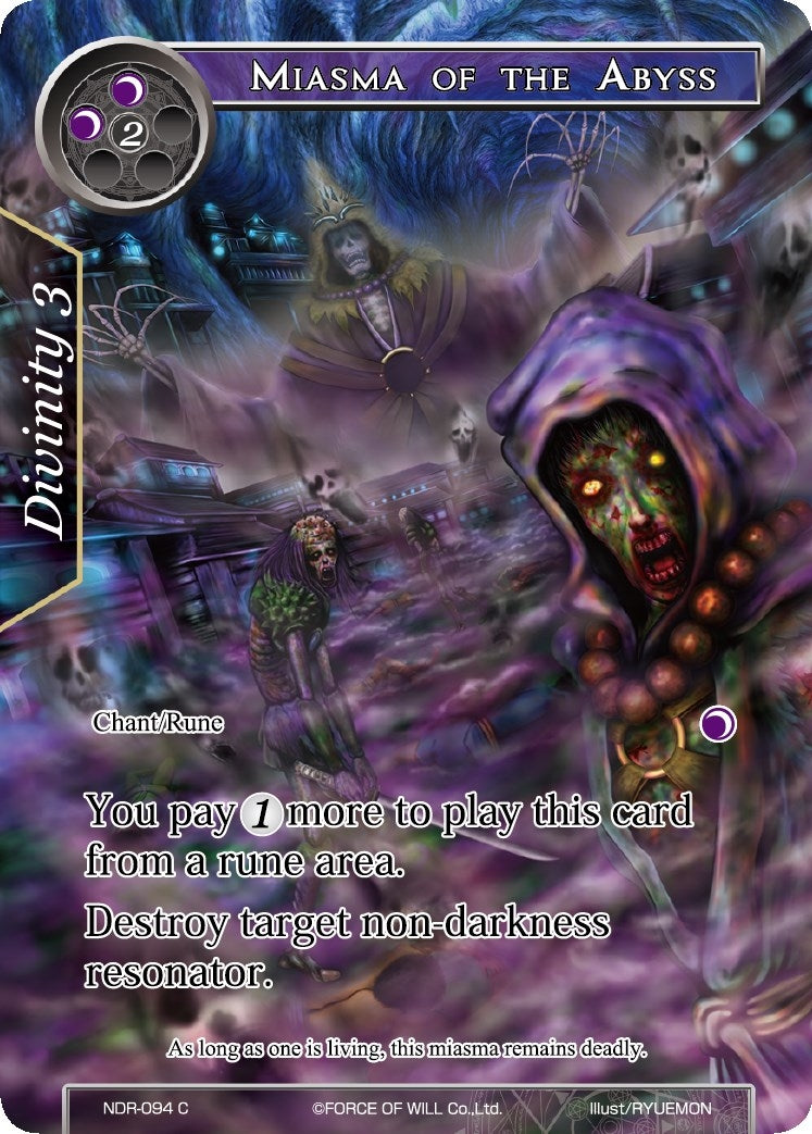 Image for Miasma of the Abyss (Full Art) (New Dawn Rises) (NDR-094) - Force of Will