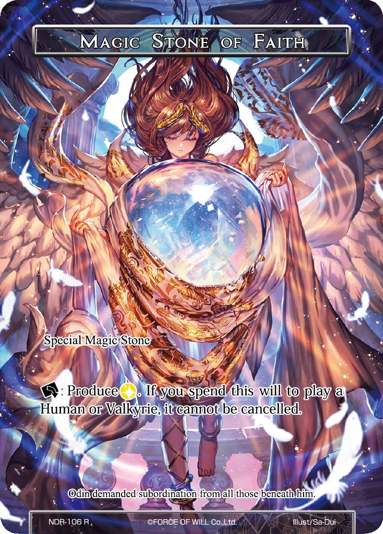 Image for Magic Stone of Faith (Full Art) (New Dawn Rises) (NDR-106) - Force of Will