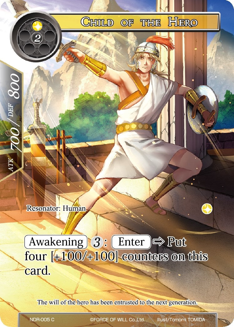 Image for Child of the Hero (Full Art) (New Dawn Rises) (NDR-005) - Force of Will