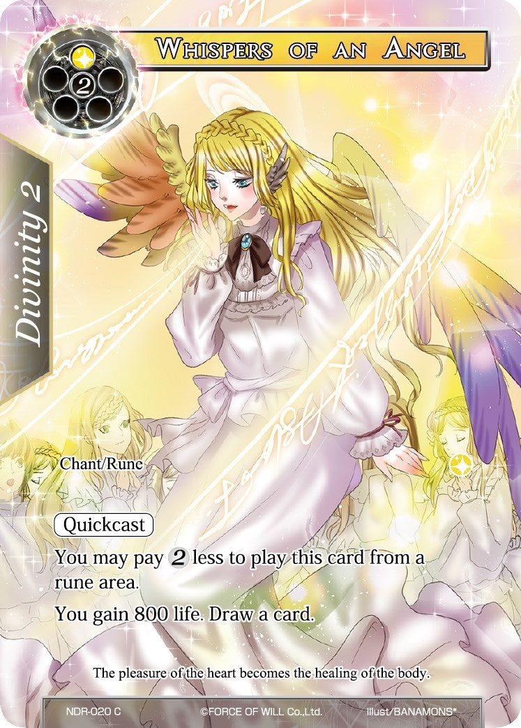 Image for Whispers of an Angel (Full Art) (New Dawn Rises) (NDR-020) - Force of Will