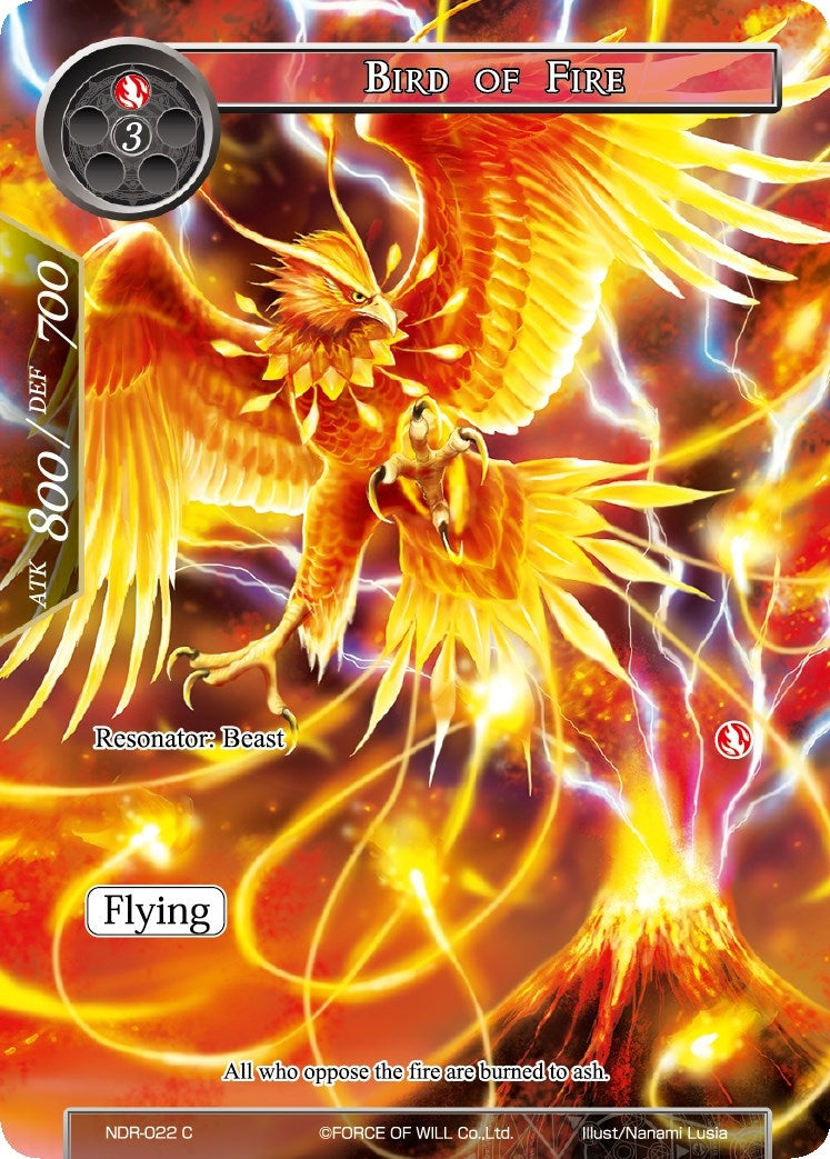 Image for Bird of Fire (Full Art) (New Dawn Rises) (NDR-022) - Force of Will