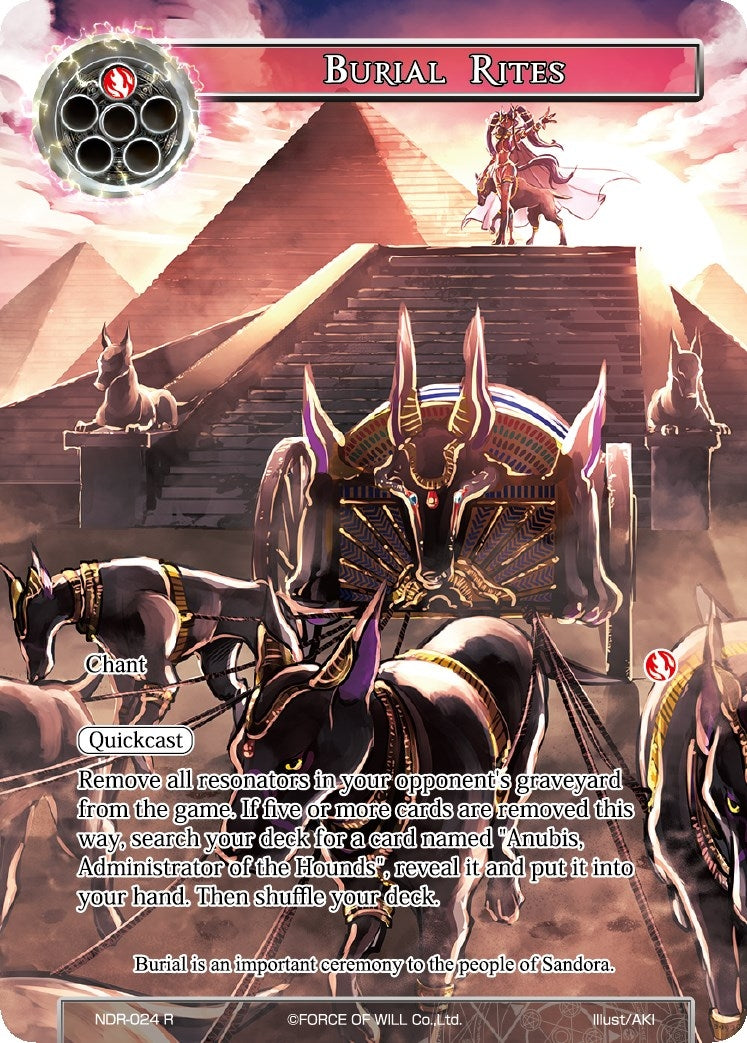 Image for Burial Rites (Full Art) (New Dawn Rises) (NDR-024) - Force of Will