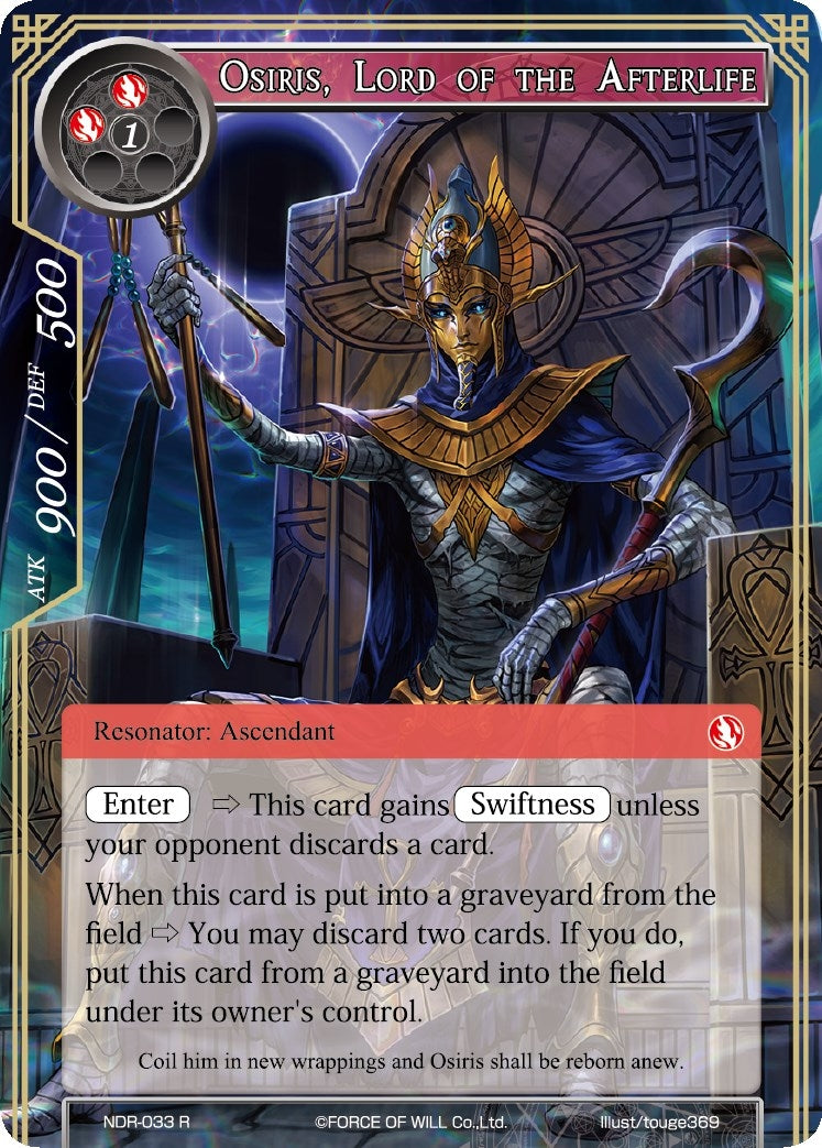 Image for Osiris, Lord of the Afterlife (New Dawn Rises) (NDR-033) - Force of Will