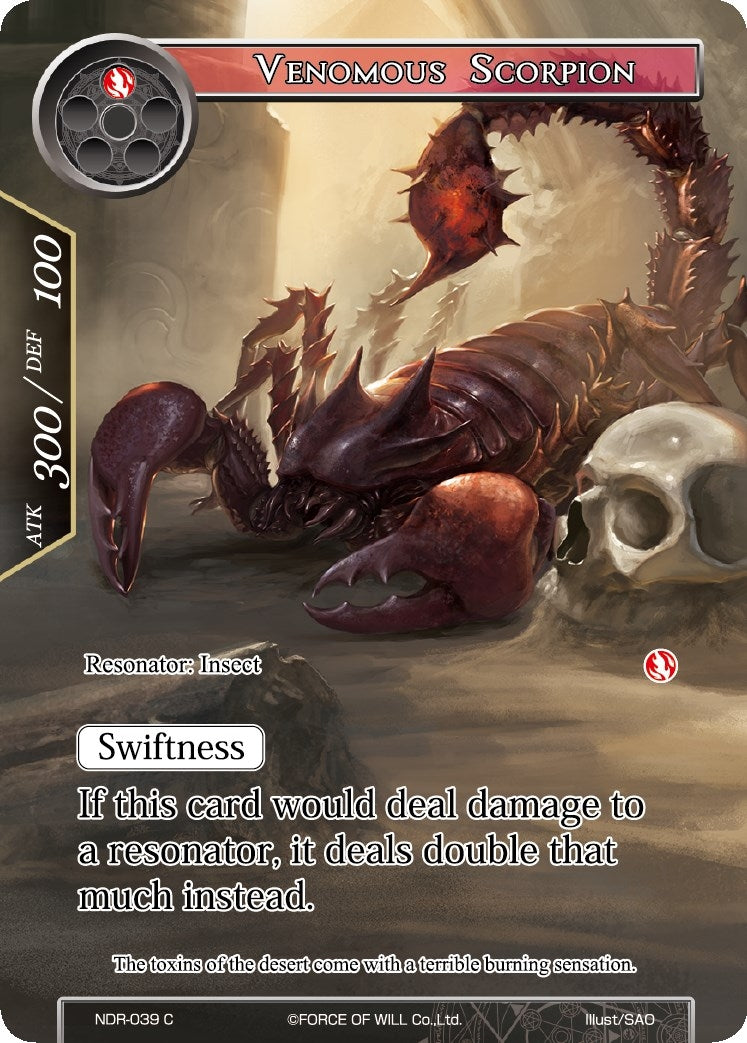Image for Venomous Scorpion (Full Art) (New Dawn Rises) (NDR-039) - Force of Will