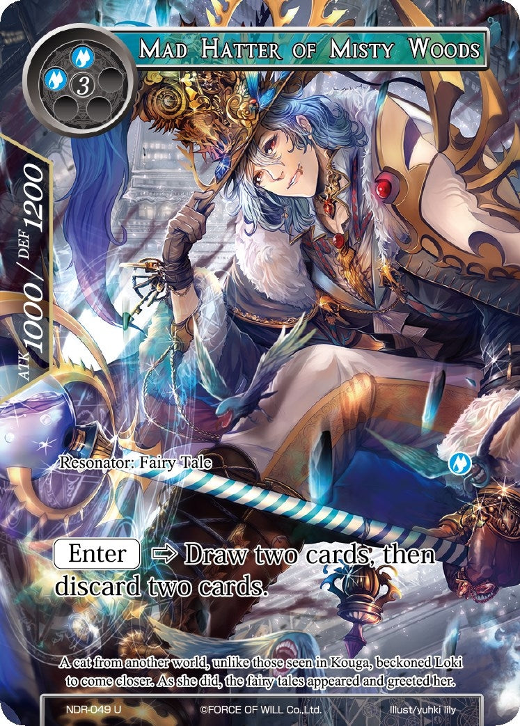 Image for Mad Hatter of Misty Woods (Full Art) (New Dawn Rises) (NDR-049) - Force of Will