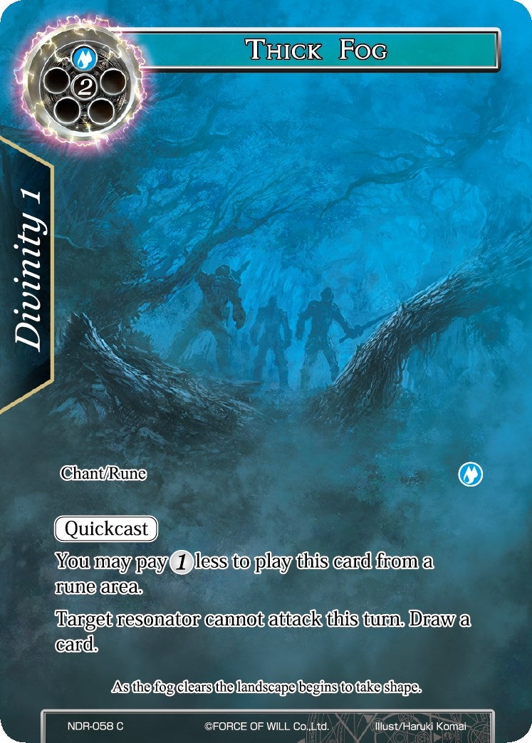Image for Thick Fog (Full Art) (New Dawn Rises) (NDR-058) - Force of Will