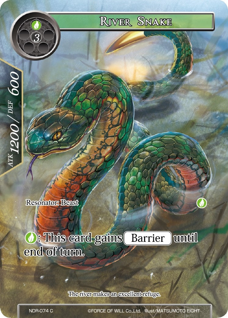 Image for River Snake (Full Art) (New Dawn Rises) (NDR-074) - Force of Will