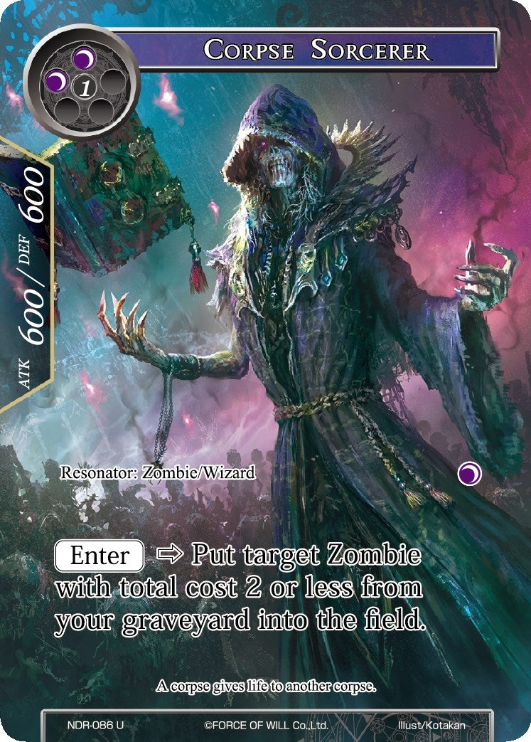 Image for Corpse Sorcerer (Full Art) (New Dawn Rises) (NDR-086) - Force of Will