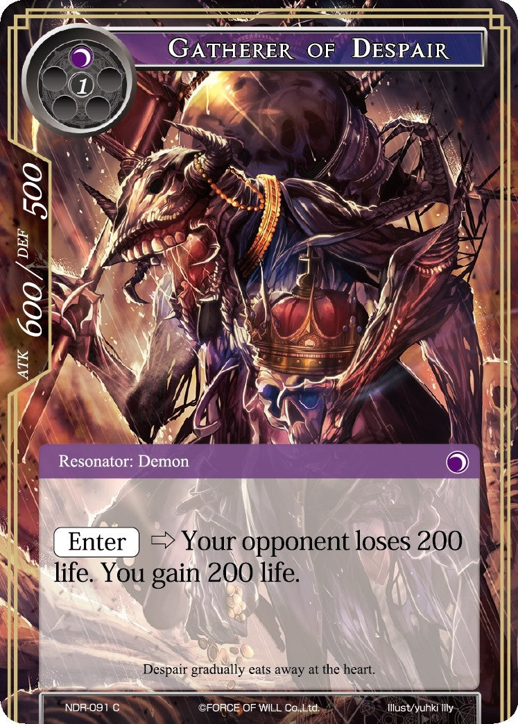 Image for Gatherer of Despair (New Dawn Rises) (NDR-091) - Force of Will