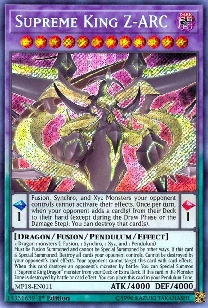 Image for Supreme King Z-ARC (2018 Mega-Tins Mega Pack) (MP18-EN011) - YuGiOh